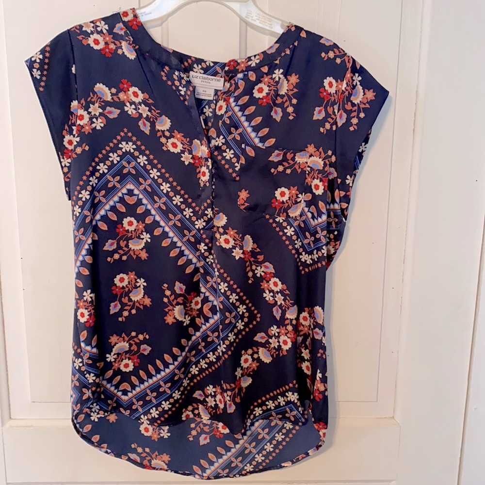 Liz claireborne navy top